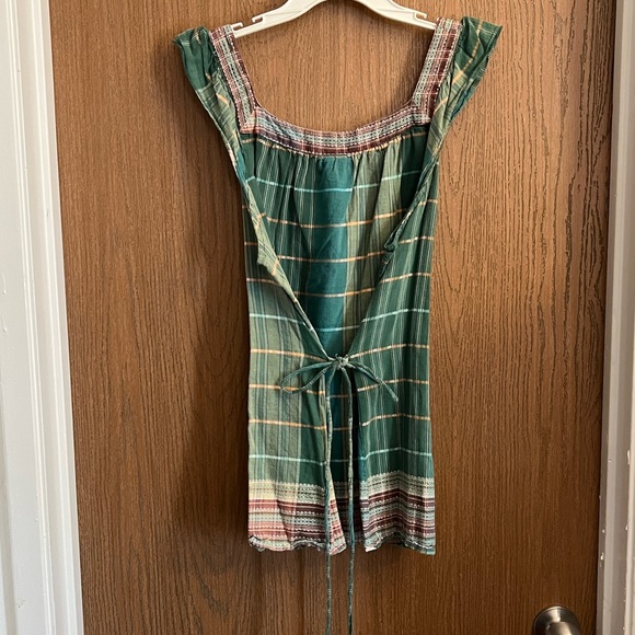 Torrid Green Plaid Blouse - Picture 4 of 6